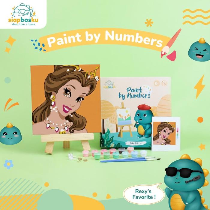 Gambar Kanvas Lukis Binatang Untuk Anak Canvas Painting By Number For Kids - Belle dari forkidanyou undefined Tokopedia