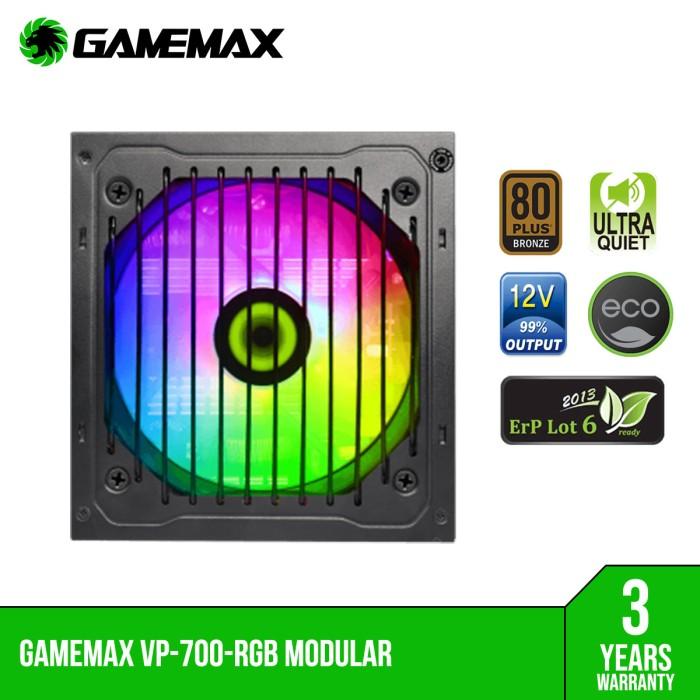 Gambar Gamemax VP-700RGB Power Supply 700W 80+ Bronze Modular - VP700RGB-M dari Mantap Baru undefined Tokopedia