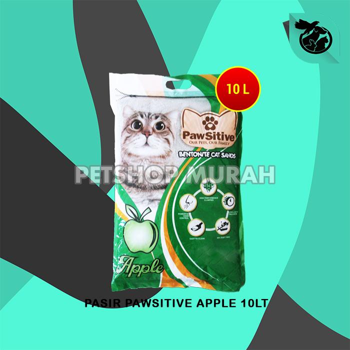 Gambar Pasir Kucing Wangi Pawsitive 10L Bentonite Gumpal Clumping 10 Liter - APPLE dari CV PERMATA SAHABAT MAJU undefined 4 Tokopedia