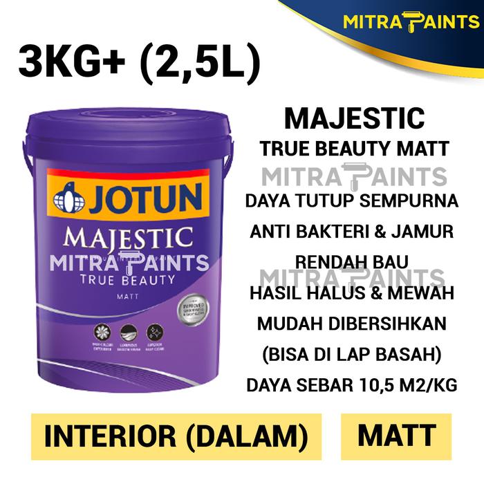Gambar CAT TEMBOK JOTUN INTERIOR EKSTERIOR WHITE SAND 1235 IVORY BROKEN WHITE - BEAUTY MATT dari Mitra Paints undefined Tokopedia