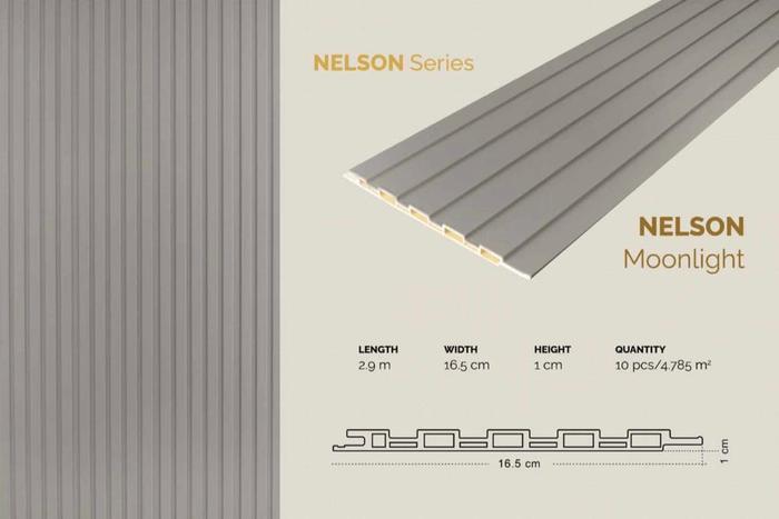 Gambar NELSON Series GAIA WPC Wallpanel Kisi Kisi Interior Dinding - Moonlight dari Hecca Interior undefined Tokopedia