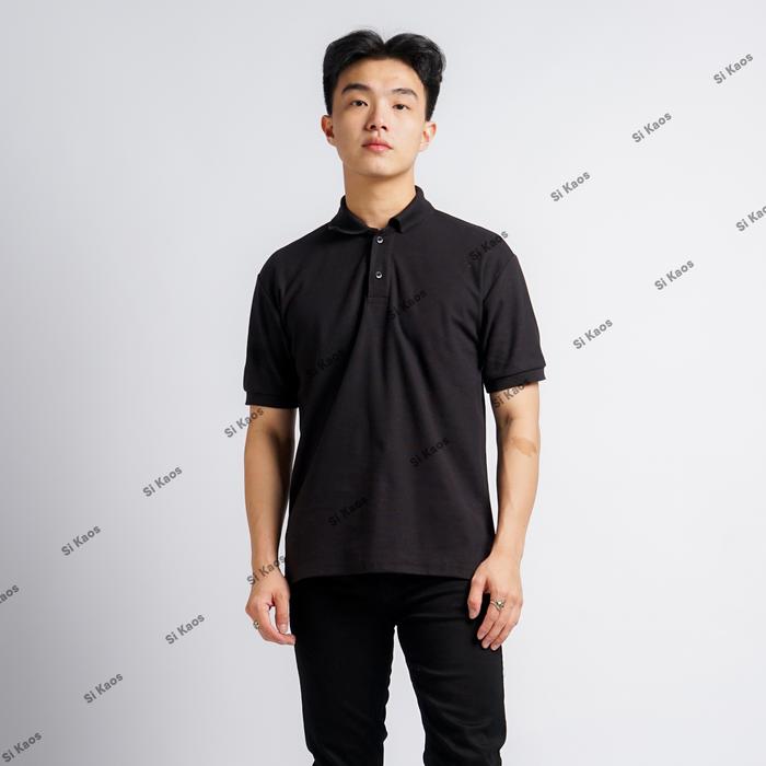 Gambar Kaos Kerah Polo/Wangky Unisex Premium - Hitam, XS dari Si Kaos undefined Tokopedia