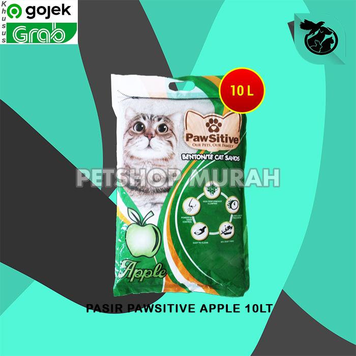 Gambar Gosend Pasir Kucing Wangi Pawsitive 10L Bentonite Gumpal Clumping - APPLE dari CV PERMATA SAHABAT MAJU undefined 4 Tokopedia
