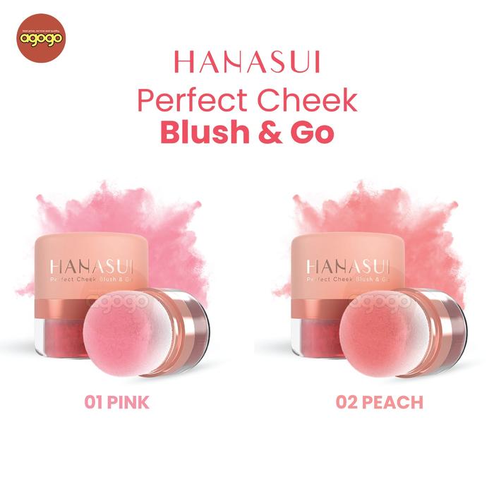 Gambar HANASUI PERFECT CHEEK BLUSH & GO 2.5GR HALAL MUI BPOM - 02 PEACH dari agogostore undefined Tokopedia