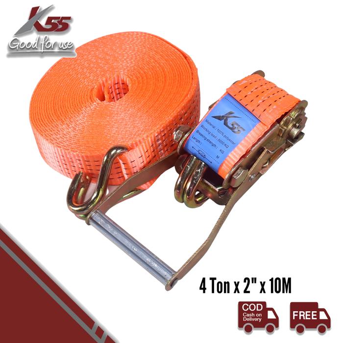 Gambar K55 Ratchet Tie Down Racet Pengikat Barang Tali Ikat Sabuk Truk - 4Tx2"x10M dari MST TOOLS undefined Tokopedia