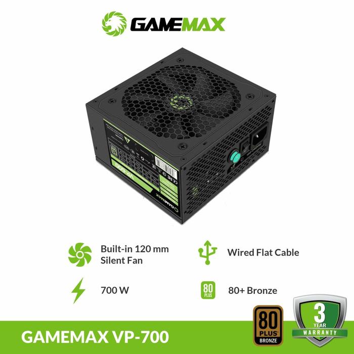 Gambar Gamemax VP-700RGB Power Supply 700W 80+ Bronze Modular - VP700 dari Mantap Baru undefined Tokopedia