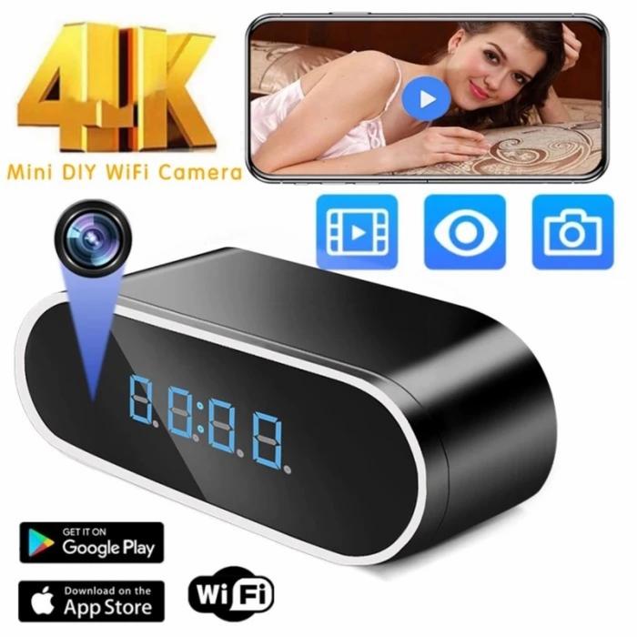 Gambar CCTV Model Jam Meja Camera Pengintai SpyCam Lookcampro 8MP dari Mega Topp undefined Tokopedia