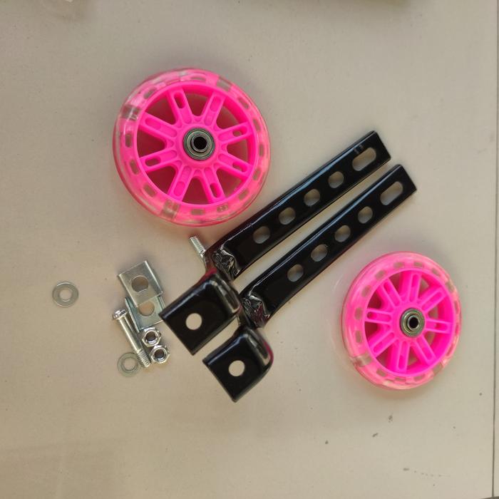 Gambar Roda bantu lampu roda samping sepeda anak BMX 18 20 - Merah Muda dari David yunior_NEW undefined Tokopedia