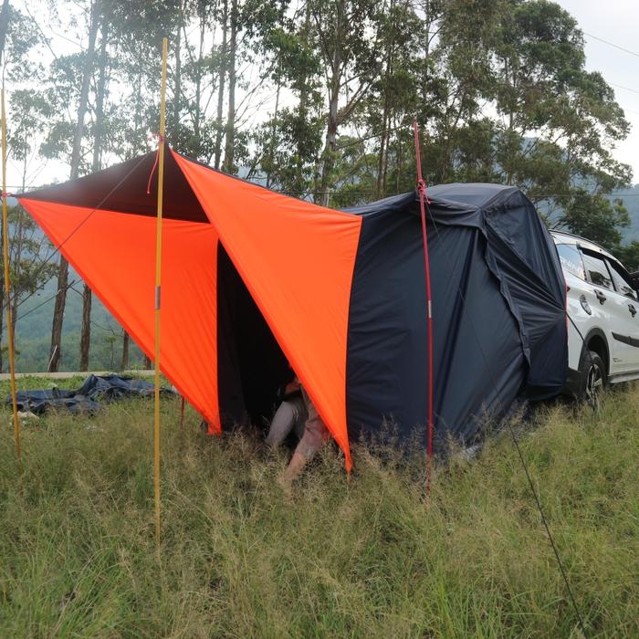 Gambar Car Tailgate Tent / Tenda Mobil / Camping Tent / Tenda Kemping / Tenda dari selimut mobil costume undefined Tokopedia