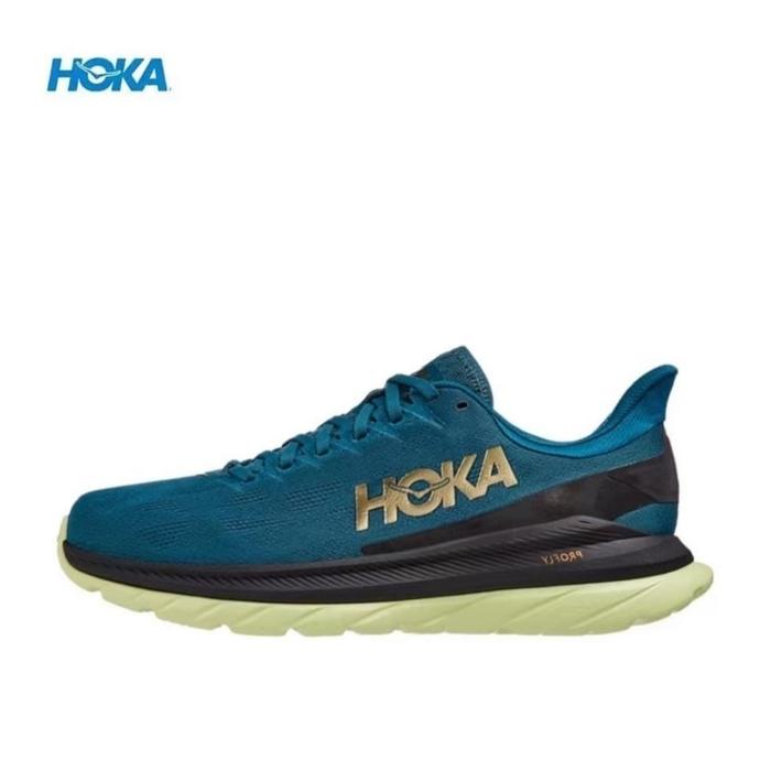 Gambar SEPATU HOKA MACH 4 MAVY GREEN RUNNING 39-44 ORIGINAL - 39 dari sepatukita25 undefined Tokopedia