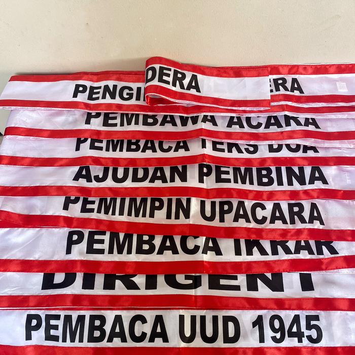 Gambar SELEMPANG PETUGAS UPACARA - PAKET DAN SATUAN - paket 10 pcs dari Toko Mitra Sejahtera Smg undefined Tokopedia