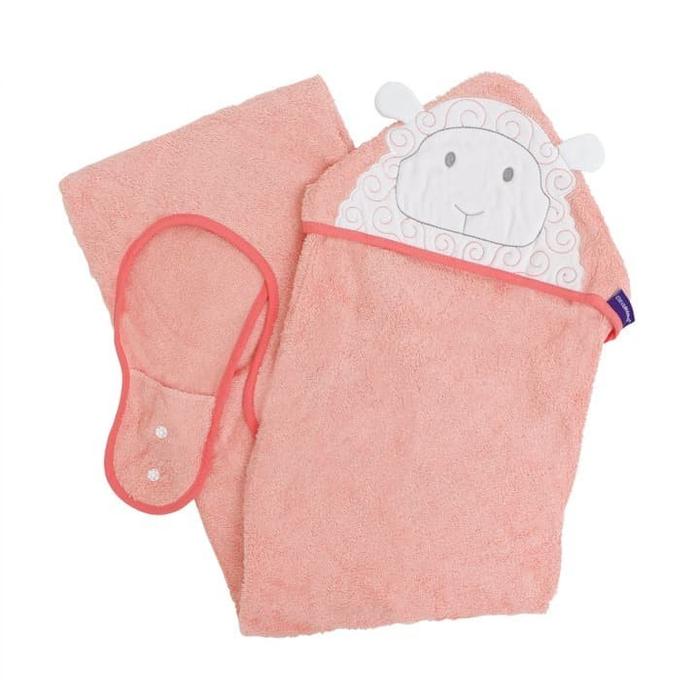 Gambar Clevamama Bamboo Apron Baby Bath Towel - Coral dari SUZANNA BABYSHOP PURI INDAH undefined Tokopedia