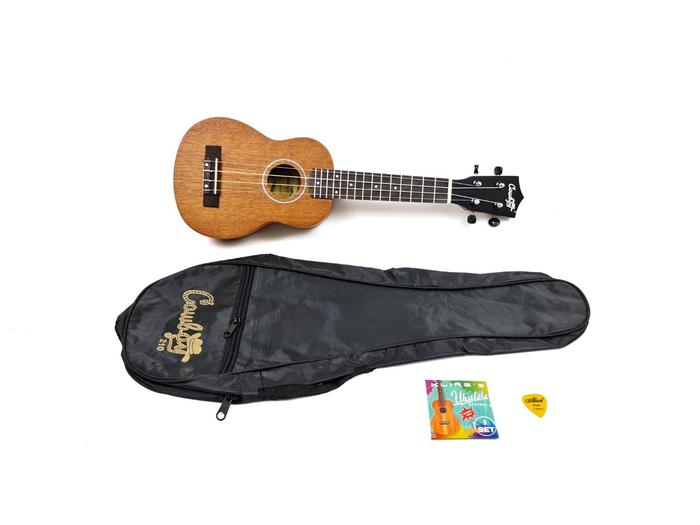 Gambar Ukulele Soprano Merk Cowboy Original Tipe UK-21 Bonus Tas Senar Pick - Brown (NS) dari Gitar Jakarta undefined Tokopedia