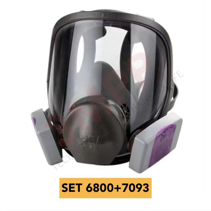 Gambar 3M Masker 7502 Half Facepiece Reusable Respirator ORI - SET 6800+7093 dari 3MPP SHOP undefined Tokopedia