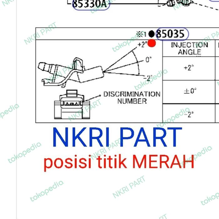 Gambar nozzel noksel wiper semprot air kaca depan toyota lexus ASLI - semprot tinggi dari NKRI PART undefined Tokopedia