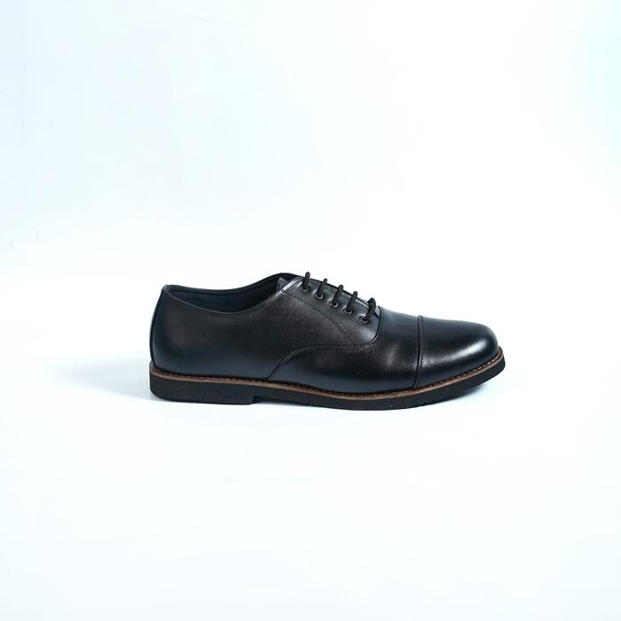 Gambar Jack Footwear - Sepatu Oxford Pria Harrison Black Genuine Leather - 39 dari jackfootwear undefined Tokopedia
