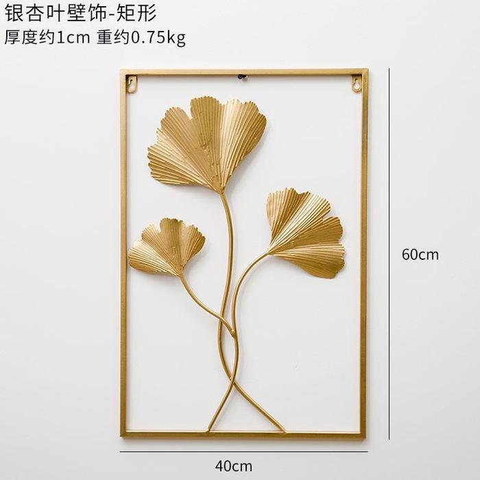 Gambar READY Hiasan Dinding Besi Metal Metal Leaf Wall Art Decor /Modern - GINGKO dari java store asia undefined Tokopedia
