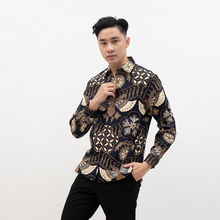 Gambar Hadinata Batik Pria Kemeja Panjang Furing Milo Mia - XXL dari Hadinata Batik undefined Tokopedia