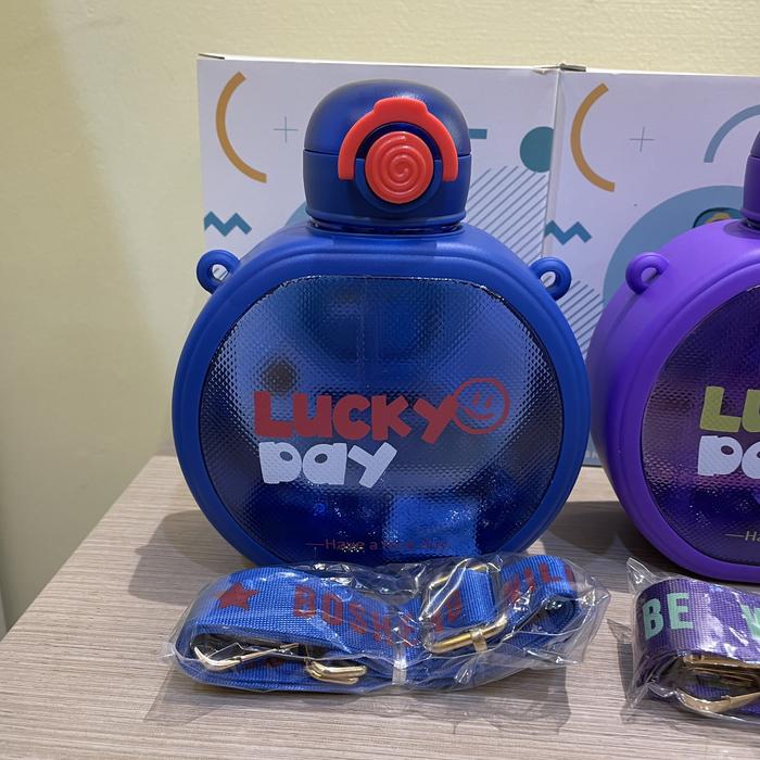 Gambar BO SHENG Lucky Day Water Bottle Outdoor Sport Botol Minum Anak 610ml - Biru dari d3sshop undefined Tokopedia