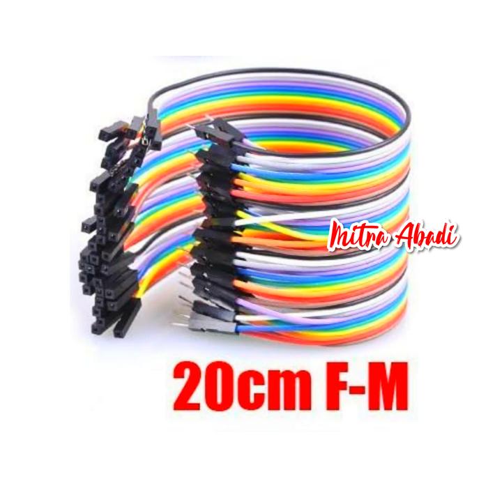 20-Piece Dupont Jumper Wire Kit – Male-to-Male 10CM – For Arduino Breadboard – Made In Canada