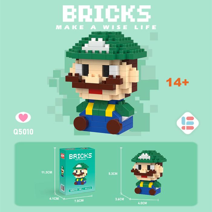 Gambar Mainan Balok Karakter Kartun Mainan Balok DIY Brick Mini disney Gift - Mario2 dari Toy Park undefined Tokopedia