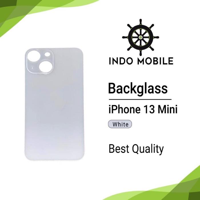 Gambar BACK GLASS / BACKDOOR / BACK COVER IPHONE 13 MINI - WHITE dari Indo mobile undefined Tokopedia
