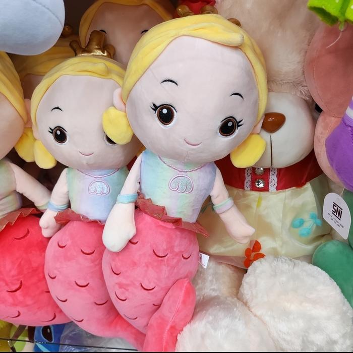Gambar Boneka Viral Mermaid Putri Duyung Import 90cm - Peach, 70cm dari Solit Store undefined 5 Tokopedia