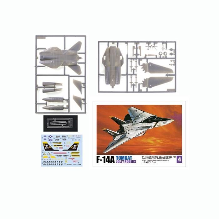 Gambar Model kit pesawat tempur USA F14, F15, F16, F18 skala 1/144 - F-14A dari R'ON Hobby Toys undefined Tokopedia