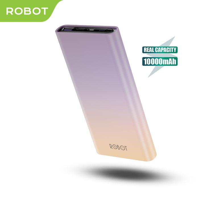 Promo ROBOT Powerbank RT11 Purple Gradient 10000 mAh Dual Input Output ...