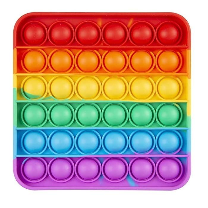 Gambar Mainan Pop It Fidget Toy Rainbow 12cm - kotak dari yoona shop online undefined Tokopedia