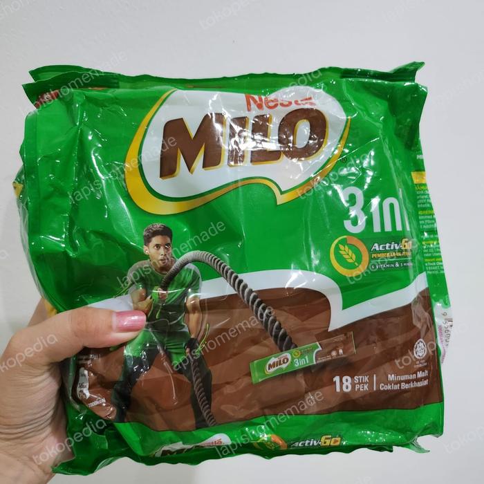 Gambar Milo Malaysia 3 in 1 18stik dari lapishomemade undefined Tokopedia