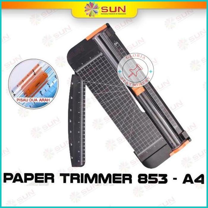 Gambar Alat Potong Kertas / Paper Trimmer 853 A4 / 812 A3 / Refill Blade - 853 A4 Hitam, Surabaya dari Gloria ATK undefined Tokopedia