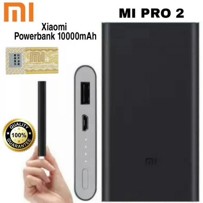Gambar PowerBank Xiaomi 10000mAh ORIGINAL Power Bank Mi Pro 2 10000 mAh ORI - Random dari SALAM MOBILE undefined Tokopedia