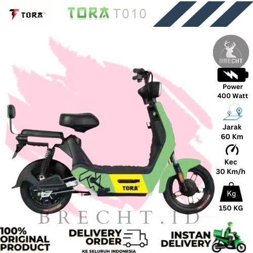 Gambar Sepeda Listrik TORA T010 400 Watt Baterai Graphene - Hijau dari BRECHT.ID OFFICIAL STORE undefined Tokopedia