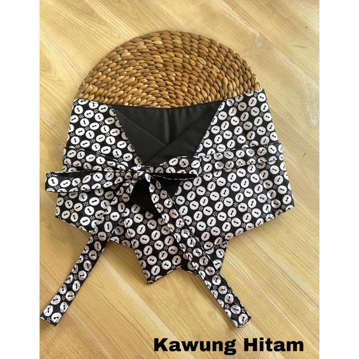 Gambar Obi Belt Bolak Balik 2in1 Batik Premium [REGULER] [BB 60kg] - Kawung hitam, All Size dari Claudin Beauty undefined Tokopedia