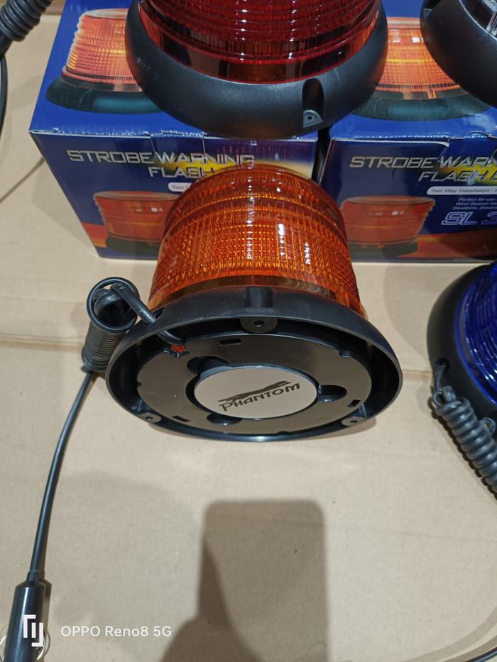 Gambar lampu rotary flash SL331 12-24volt DC blitz putih - KUNING/AMBER dari LUCKY VARIASI 288_NEW undefined Tokopedia