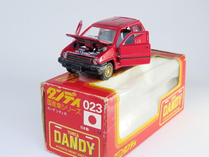 Tomica Dandy 1/43 – Honda City Turbo II – Bleue – Miniature Avec Boîte – Occasion