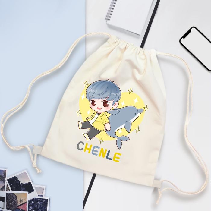 Gambar TAS SERUT MOTIF NCT DREAM / STRING BAG CANVAS UNISEX - Chenle dari Skin Care St0re undefined Tokopedia