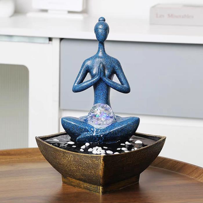 Gambar Pajangan Air Mancur Mini Yoga Meditasi Fengshui Waterfall Mengalir - Tipe B dari Art Modern Home undefined Tokopedia