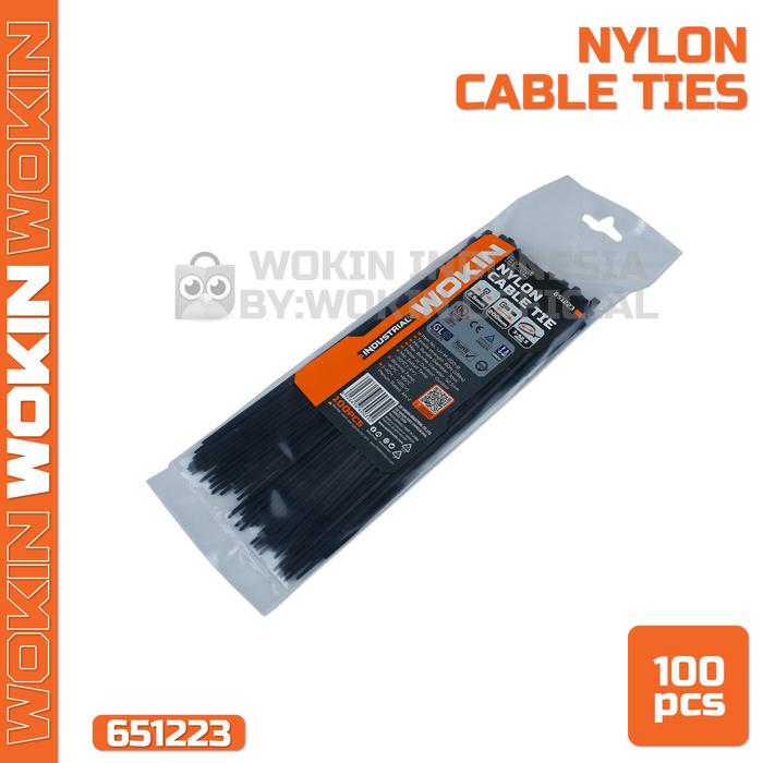 Gambar Nylon Cable Ties (Black) / Kabel Ties Hitam Wokin - 2.5x200mm dari Wokin Indonesia undefined Tokopedia