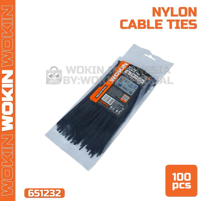 Gambar Nylon Cable Ties (Black) / Kabel Ties Hitam Wokin - 3.6x200mm dari Wokin Indonesia undefined Tokopedia