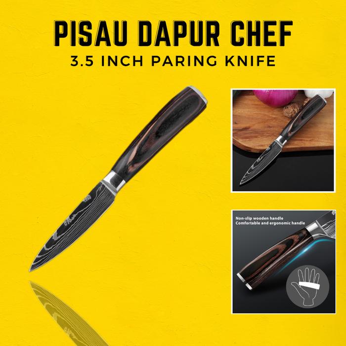 Gambar Pisau Dapur Jepang Super Tajam Stainless - Paring Knife dari LANESTRA undefined Tokopedia