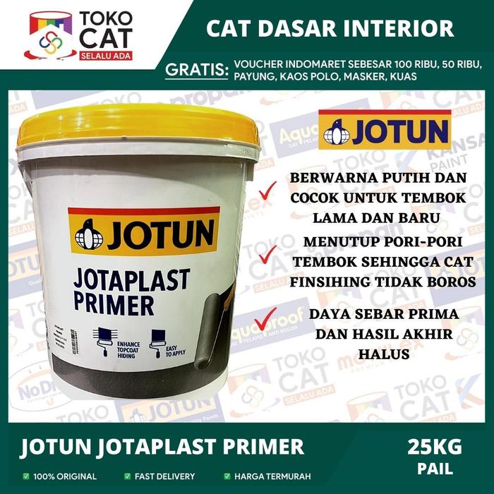 Gambar Cat Dasar Tembok Interior JOTUN JOTAPLAST PRIMER kemasan 26KG / 18L dari Toko Selalu Ada Kalimalang undefined Tokopedia