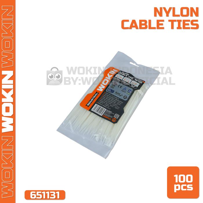 Gambar Nylon Cable Ties (White) / Kabel Ties Putih Wokin - 3.6x140mm dari Wokin Indonesia undefined Tokopedia