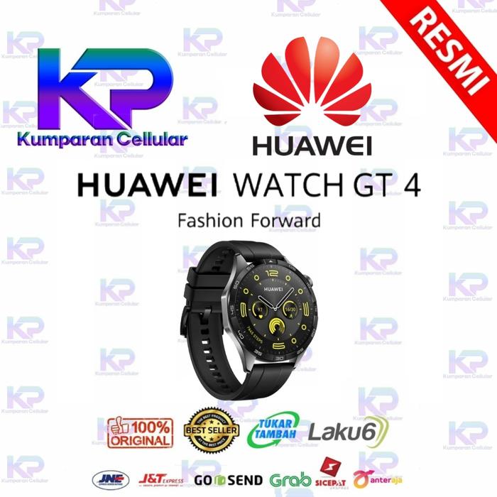 Gambar Huawei Watch GT 4 GT4 46mm Smart Watch Garansi Resmi - Black 46mm dari Kumparan Cellular undefined Tokopedia