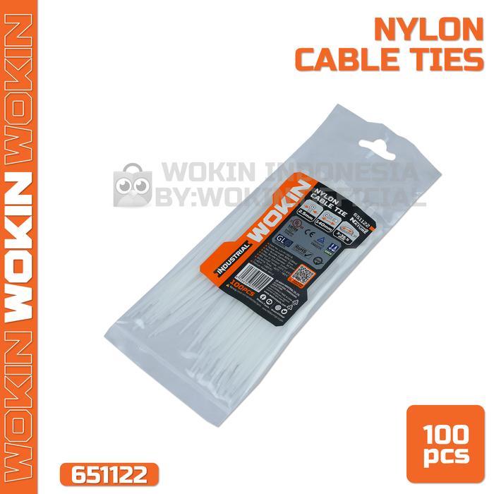 Gambar Nylon Cable Ties (White) / Kabel Ties Putih Wokin - 2.5x140mm dari Wokin Indonesia undefined Tokopedia