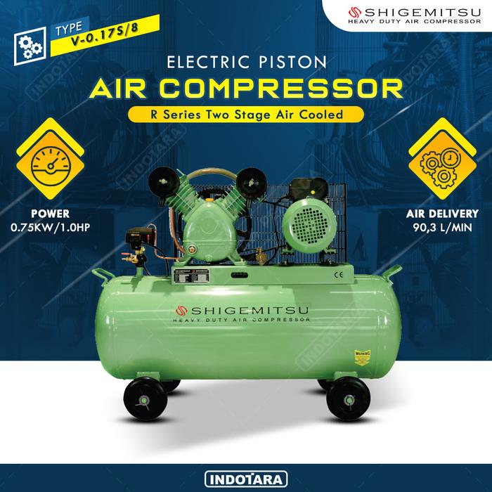 Gambar Kompresor Angin Listrik 1HP/ 8 Bar 60L dari PT. Indotara Persada undefined Tokopedia