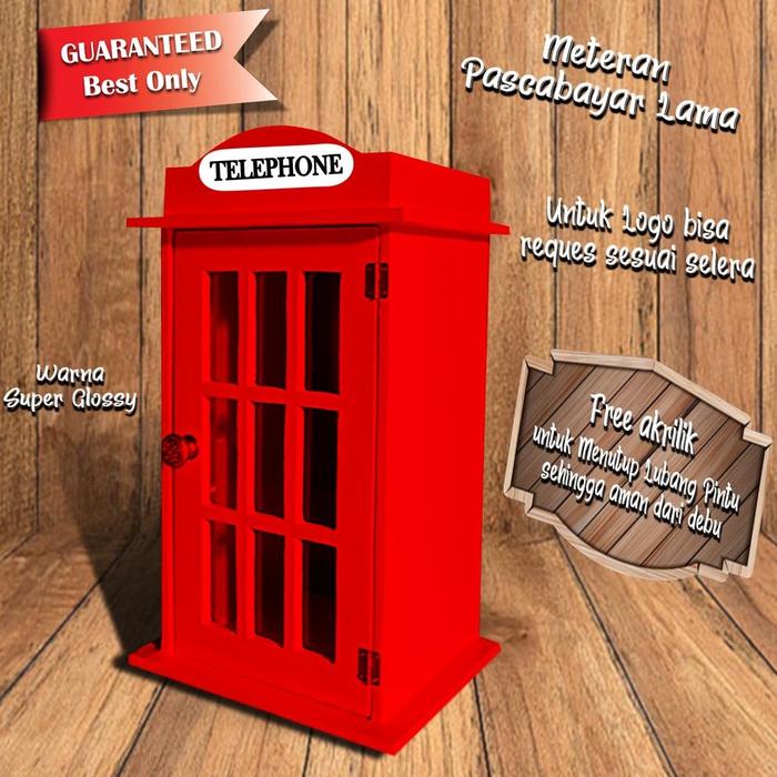 Gambar Box Meteran Listrik Pascabayar Lama(Besar) Merah - TELEPHONE dari ternama store22 undefined Tokopedia