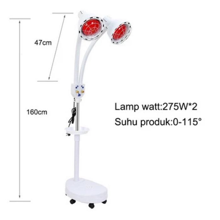 Gambar Alat Fisioterapi Lampu Terapi Sinar Infrared Lampu Standing Terapi - 2 Lampu dari Arieleza Store undefined Tokopedia