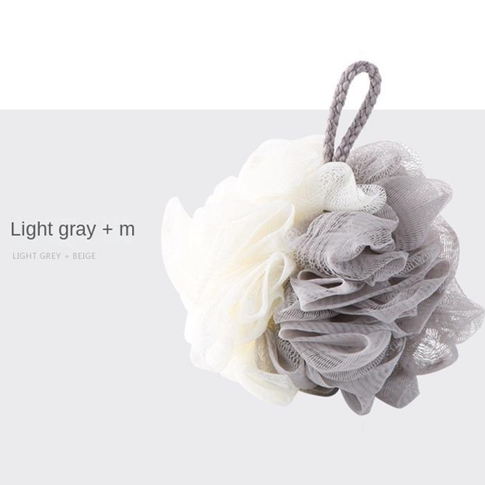 Gambar SUPERMALL Shower Puff - Spons Mandi Panjang Busa Sponge Mandi Punggung - Ball - Grey dari Supermall Nusantara undefined Tokopedia